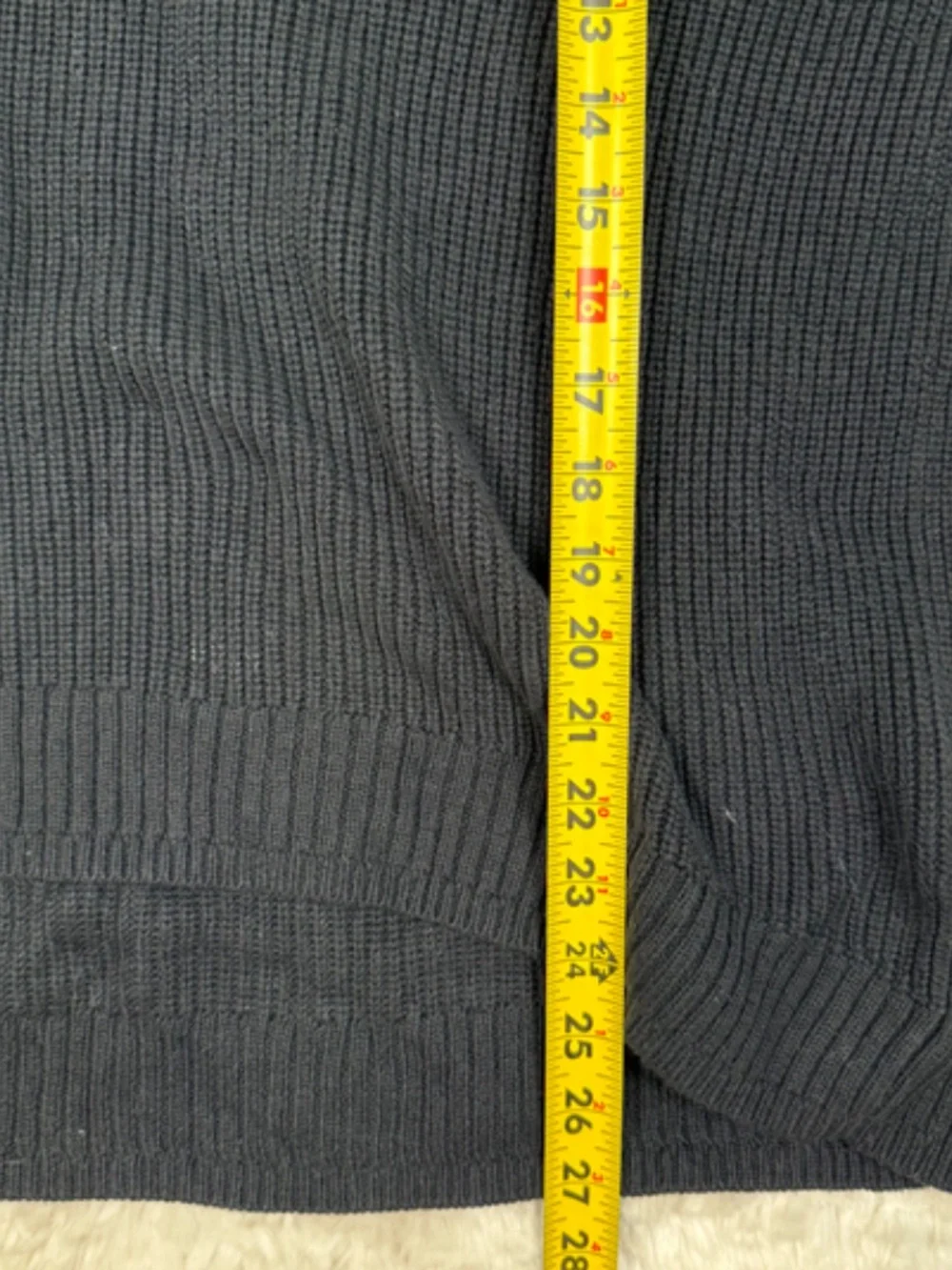 J. Crew Cashmere Cotton Blend Ribbed Relaxed Turtleneck Sweater Black Women's M
